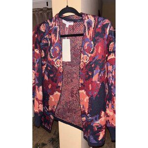 Nordstrom’s new with tags cardigan $85 retail large navy swirl asking 20$ sweate